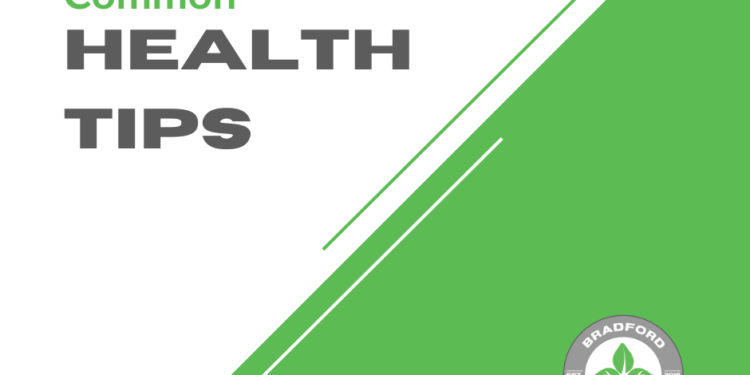 Common Health Tips | Bradford Wellness Co.