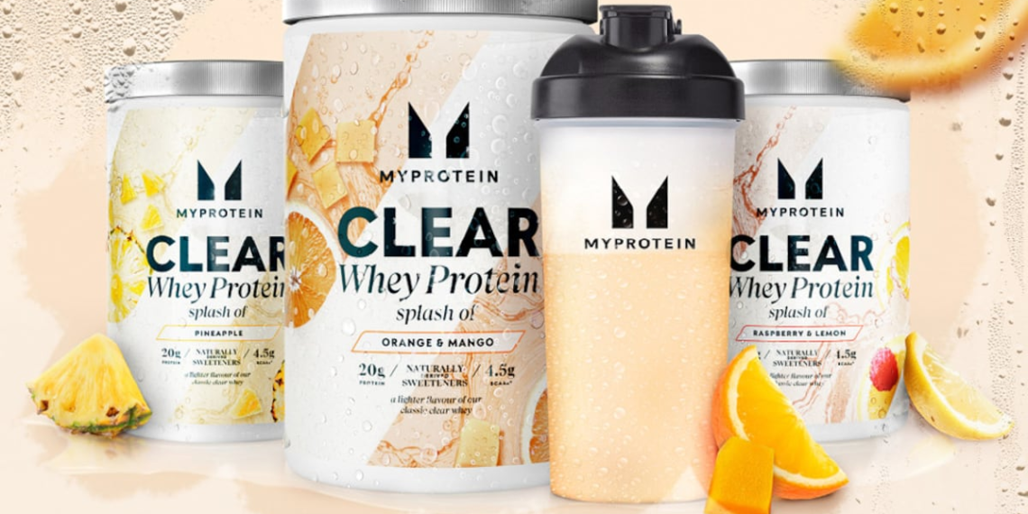 Myprotein Launches ‘Splash Of’ Clear Whey as Market Grows 50% in a Year