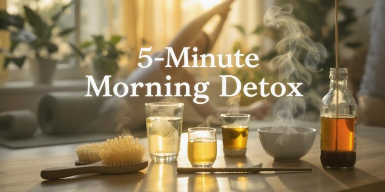 5 Minute Morning Detox Routine  Start Your Day Clean, Calm & Energized