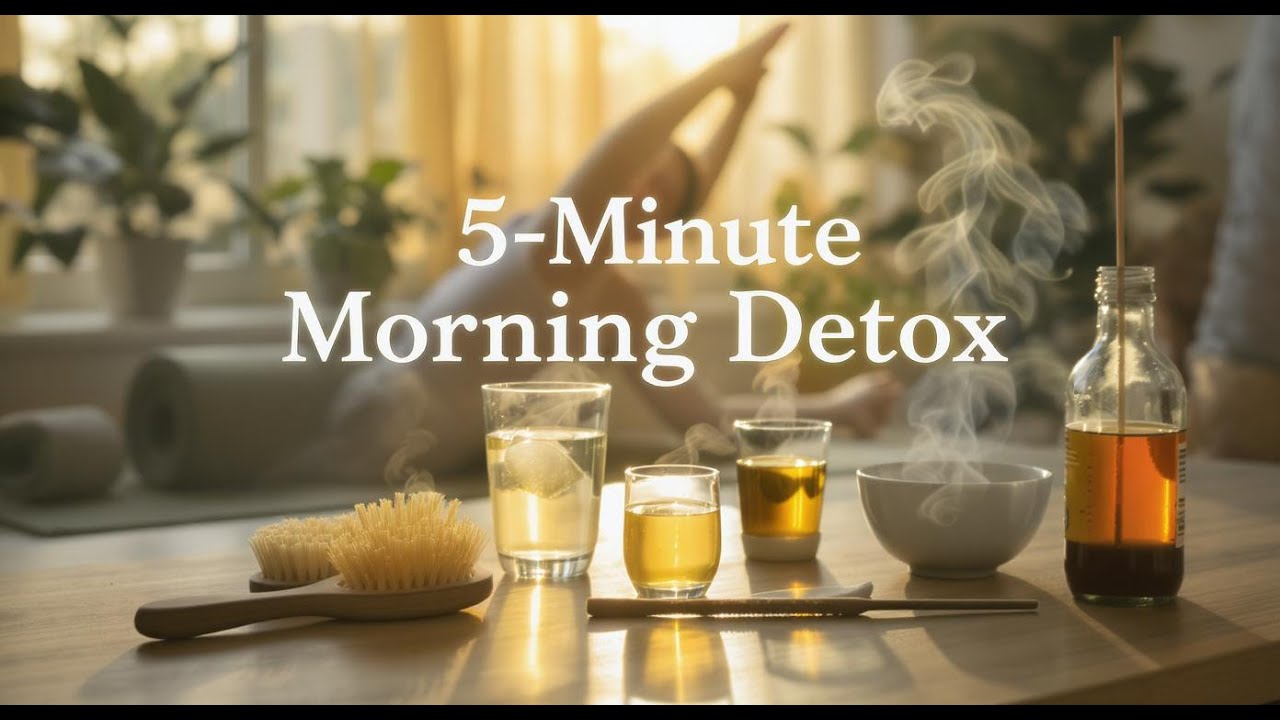 5 Minute Morning Detox Routine  Start Your Day Clean, Calm & Energized