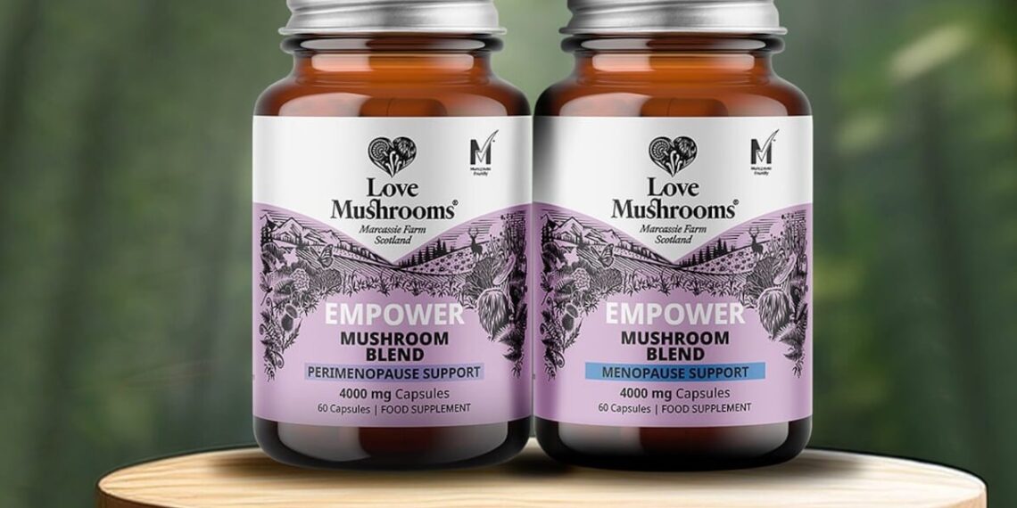 Scottish brand Love Mushrooms targets 34 menopause symptoms with GenM certified supplement duo